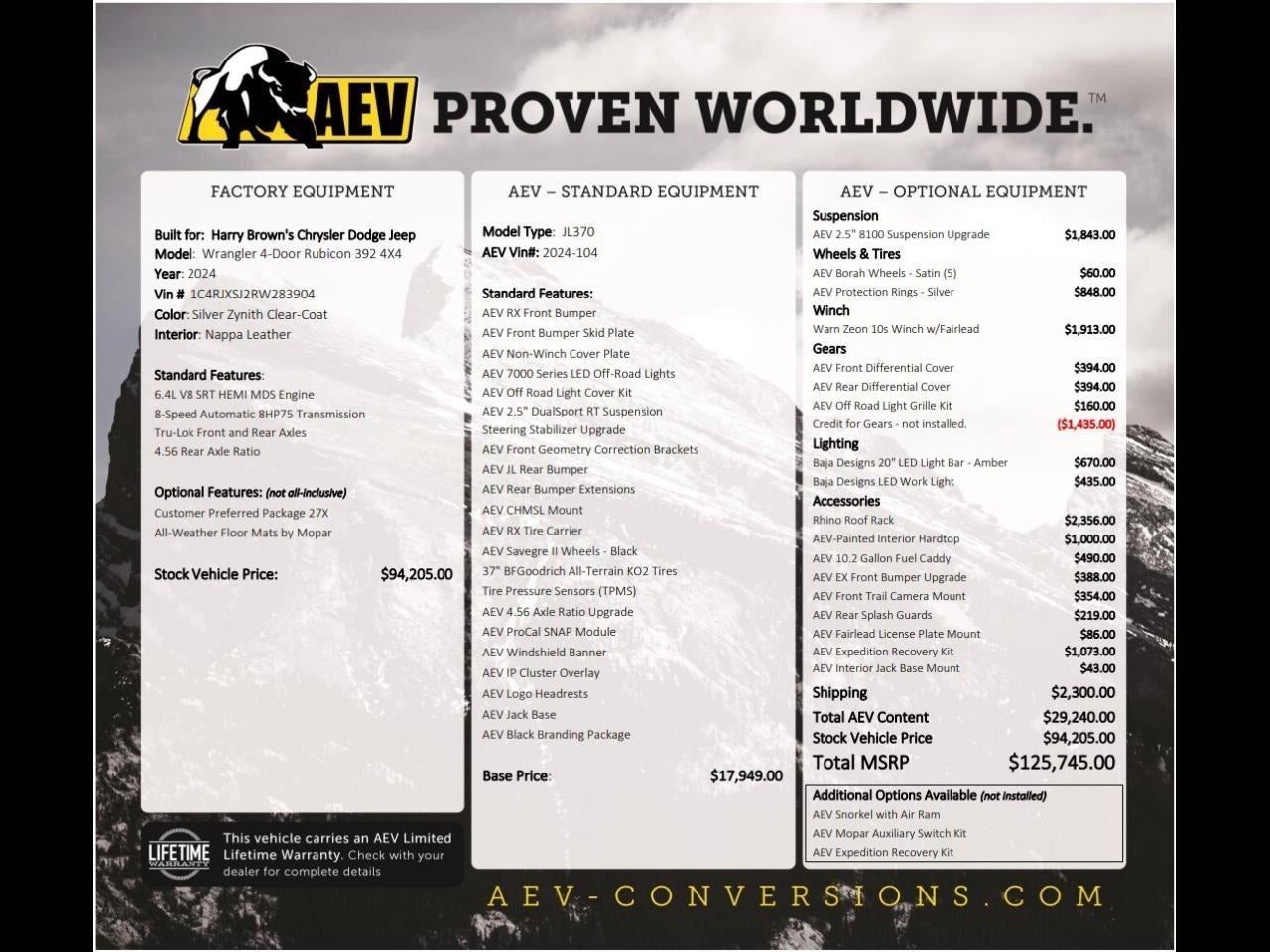 2024 Jeep Wrangler Rubicon 392