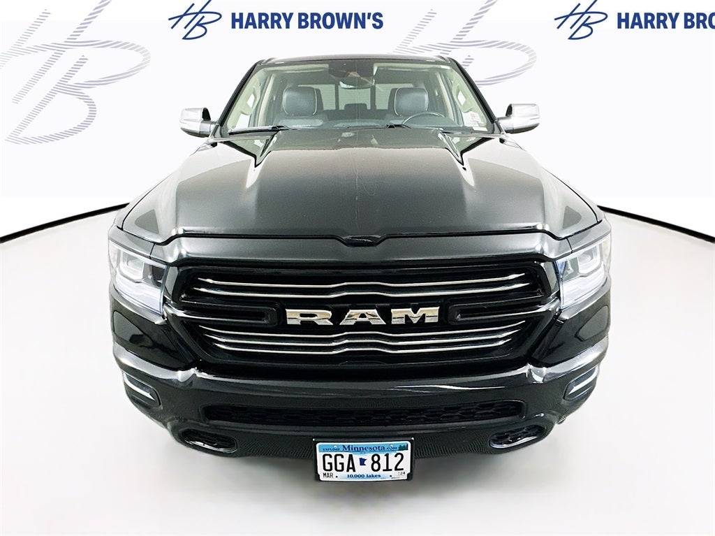 Certified 2021 RAM Ram 1500 Pickup Laramie with VIN 1C6SRFJT0MN698779 for sale in Faribault, Minnesota