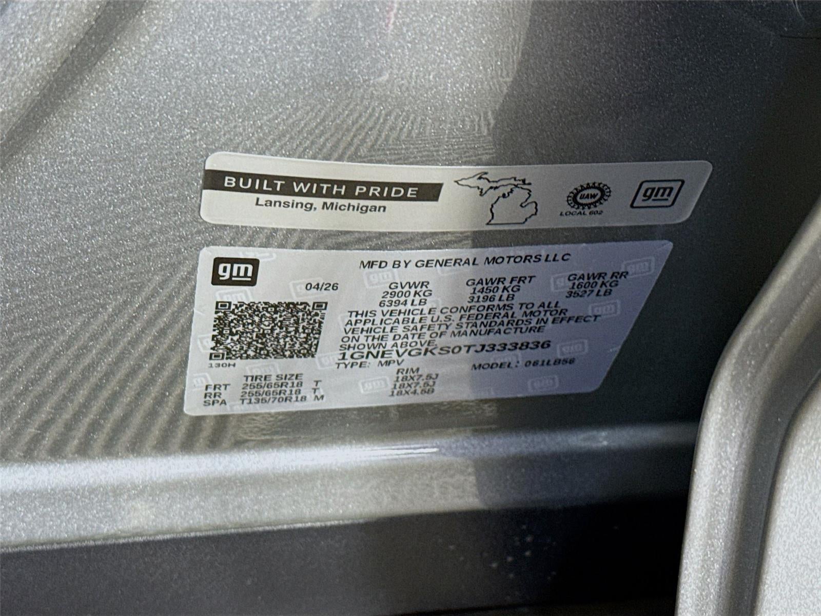 2026 Chevrolet Traverse AWD LT