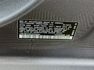 2018 Volkswagen Passat V6 GT