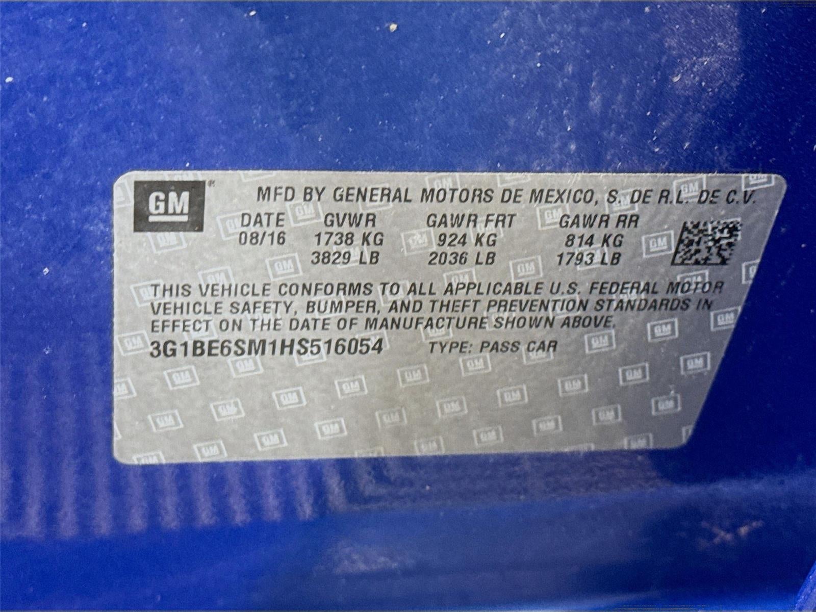 2017 Chevrolet Cruze LT