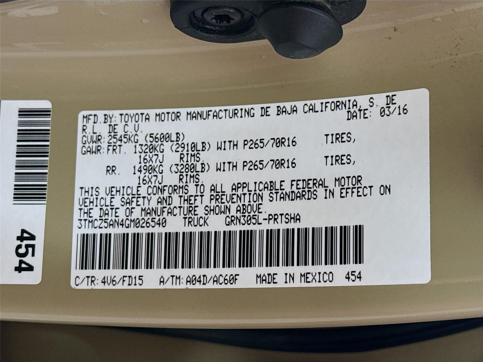 2016 Toyota Tacoma TRD Off-Road