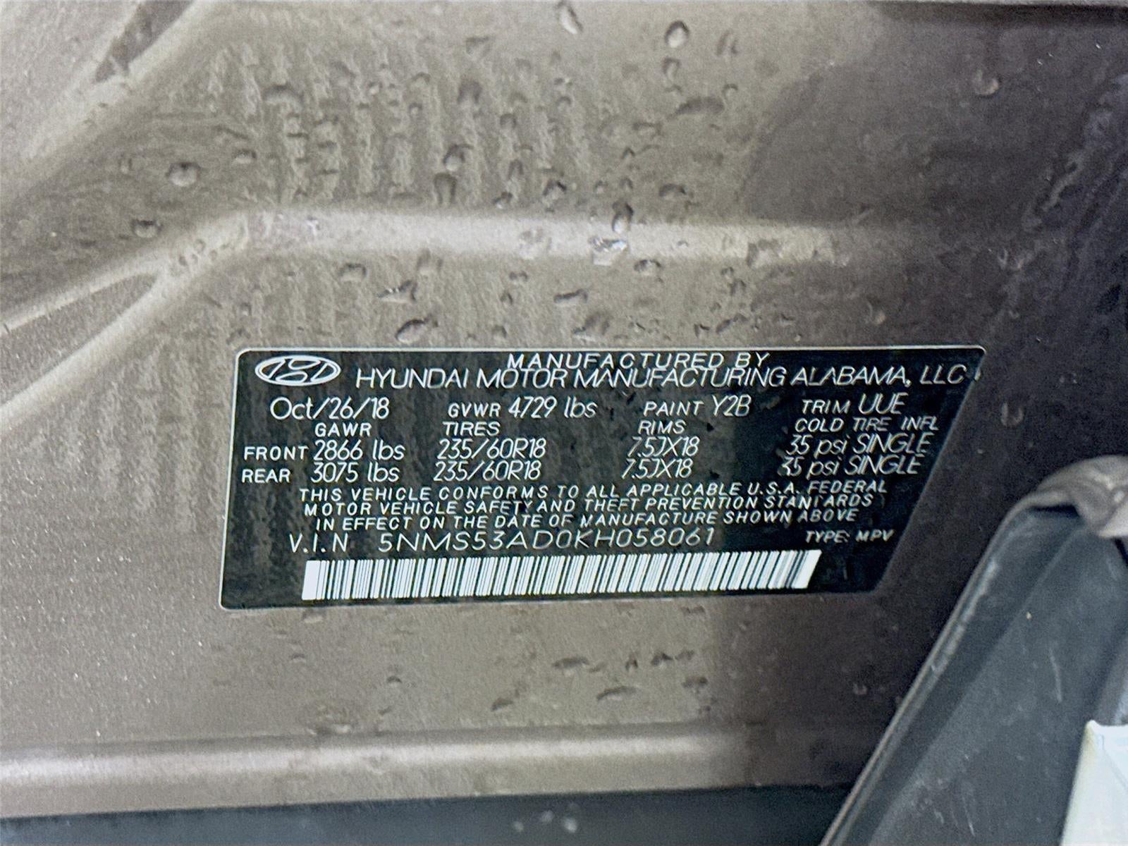 2019 Hyundai Santa Fe Limited