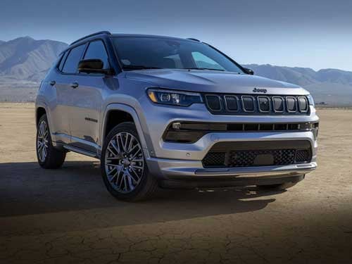 2023 Jeep Compass exterior view of Compass in the mountains