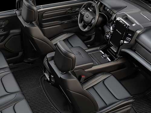 2023 RAM 1500 view of spacious interior seating