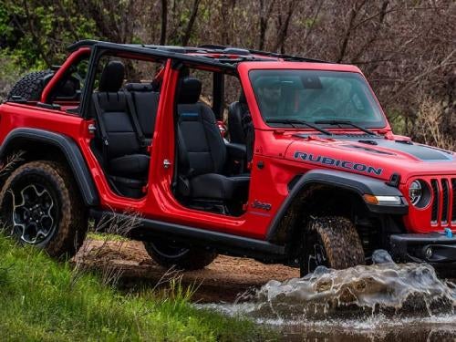 2023 Jeep Wrangler off-roading with the doors off