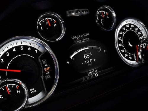 2024 RAM 1500 Classic close up view of drivers digital cluster display