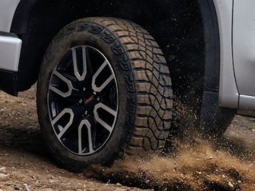 2024 GMC Sierra 1500 AT4X close up view of tires