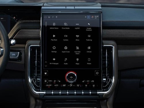 2025 GMC Yukon close up view of touchscreen