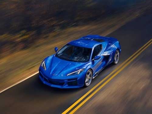 2024 Chevrolet Corvette E-Ray driving
