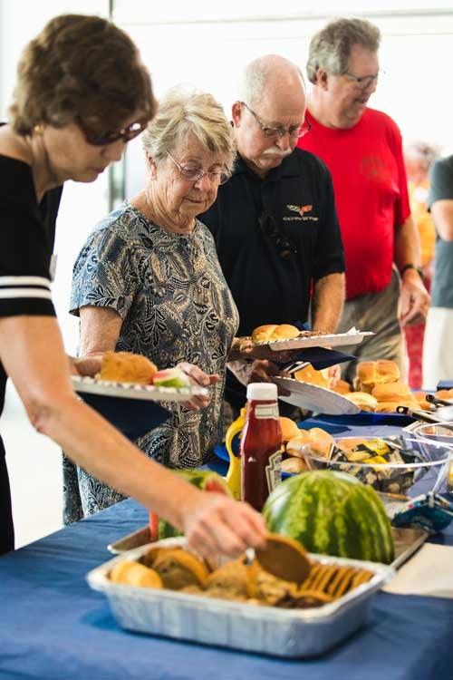 Food at the Corvette Club